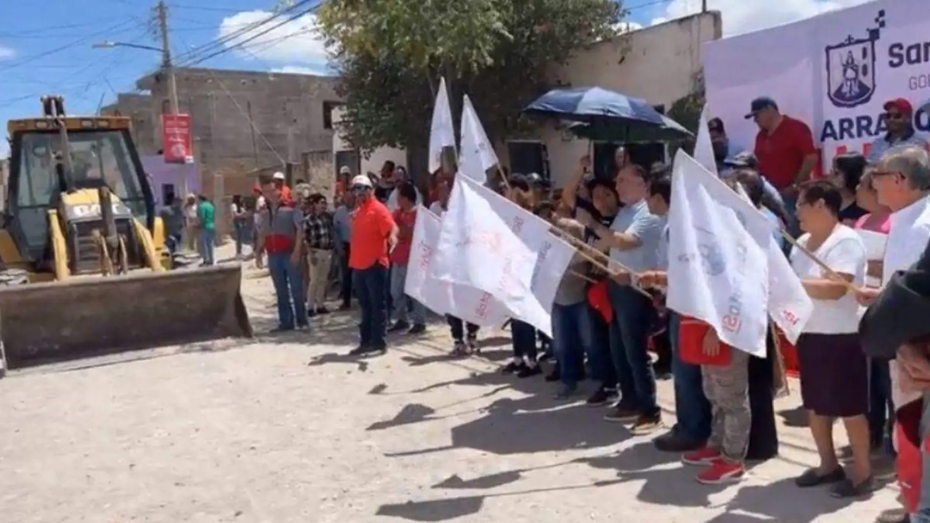 pavimentación de la calle Segunda Norte en Tierra Blanca